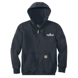 Carhartt Rain Defender Paxton Heavyweight Hooded Zip-Front Sweatshirt (New Navy)